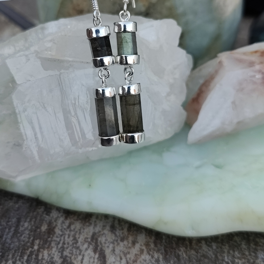 Sterling Silver Labradorite Earings